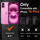 ivoler 3+3 Pack Tempered Glass for iPhone 16 Plus 6.7" Screen Protector with Camera Lens Protector with [Alignment Frame], Anti-Scratch Case Friendly Transparent HD Clear Film