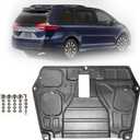 Front Engine Splash Shield for Toyota Sienna 2011-2020 Engine Guards Mud Flaps Suitable for Sienna Under Engine Cover Directly Replace Original One Black