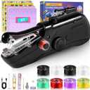 Handheld Sewing Machine - Mini Portable Sewing Machines for Beginners and Adults, Hand Sewing Stitching Machine, Electric Small Sewing Machine Complete Sewing Kit for Quick Stitching & DIY Crafts