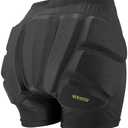 Kids Butt & Hip Padded Shorts for Skating,Youth Hip Protection Pads Figure Skating Shorts Crash Butt Pads for Tailbone & Butt, Size XXS