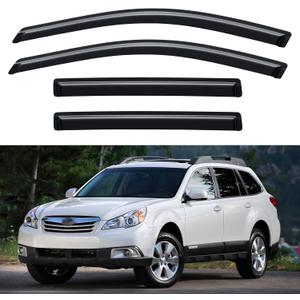 Window Visors Rain Guards for 2010 2011 2012 2013 2014 Subaru Outback, Out-Channel Window Vent Wind Deflectors Visors Shades for 10 11 12 13 14 Subaru Outback
