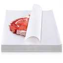 Sublimation White Butcher Paper Disposable Butcher Paper Sheets Square Meat Sheet Precut No Wax for Heat Press, Wrapping Meat, Art Project(100 Pieces,16 x 12 Inches)