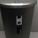 simplehuman 50 Liter / 13 Gallon Semi-Round Kitchen Step Trash Can with Secure Slide Lock, Grey Plastic (Gray)