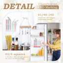 2 Pack Large Acrylic Straw Holder for Cabinet, Straw Organizer with 12 Double-sided Tape and 25 Colorful Labels, Glass Straw Storage for Kitchen Cabinets,Reusable Straw Dispenser for Counter.