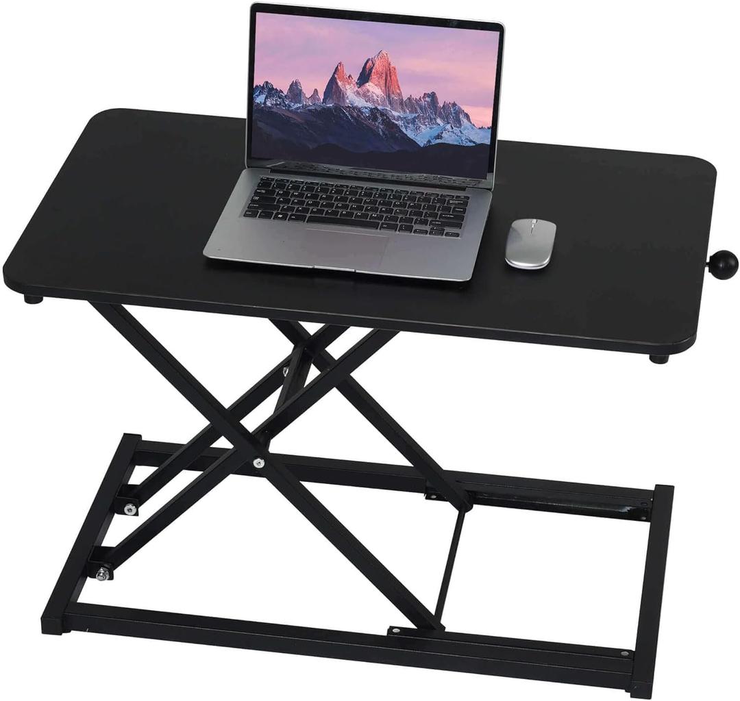 Standing Desk Converter Adjustable Height ,Keyboard Riser for Stand Up Desk Riser ,Computer Keyboard Stand for Desktop ,Computer Workstations for Home Office Black Size 23.6 Inch Standing Desk Converter Adjustable Height ,Keyboard Riser for Stand Up Desk Riser ,Computer Keyboard Stand for Desktop ,Computer Workstations for Home Office Black Size 23.6 Inch