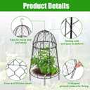 Phoncoo 6 Pack Garden Cloches for Plants, Sturdy Plant Protectors from Animals, Chicken Wire Cage for Garden Cages to Keep Bunnies Chicken Squirrels Birds Animals Out