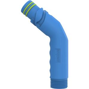 Aquor Angled Hose Connector, Garden Hose Connector with Check Valve, Backflow Prevention, Low Friction, Quick Connect Water Spigot for Aquor Hydrants