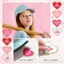 Juexica 24 Pcs Heart Shaped Iron on Patches Glitter Chenille Love Applique Embroidered Appliques Valentine's Day Transfers Sew on Fabric Patch for Clothes Jackets Backpack Hat Decoration(Classic)