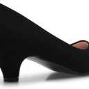 Olivia K Women's Classic Closed Toe Kitten Heel Pumps | Dress, Work, Party Low Heeled 6