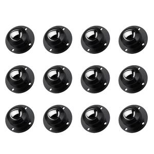 LePvo 1 Inch Small Caster Wheels for Furniture, Self Adhesive Caster Wheels, 360 Swivel Wheels, 28 LBS Load Capacity Per Wheel, Low Profile Wheels for Small Appliance Storage Box Planter(12 Pack)