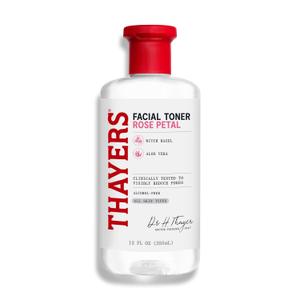 THAYERS Alcohol-Free Rose Petal Witch Hazel Facial Toner for Glowing Skin, Soothing, Hydrating, Refreshing Toner for All Skin Types, 12oz 