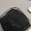 Valleycomfy Steering Wheel Cover for Women Men Bling Bling Crystal Diamond Sparkling Car SUV Wheel Protector Universal Fit 15 Inch (Black with Black Diamond, Standard Size(14" 1/2-15" 1/4))