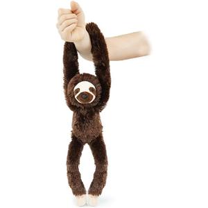 Stuffed Sloth Toy Hanging Stuffed Animal, Three-Toed Sloth Hooks and Stuffed Animals with Rings for Kids, Gifts for Boys and Girls Hanging 20inches