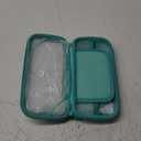 TIKOdirect Carrying Case for Switch lite, Shockproof Portable Travel Bag with Glitter Galaxy cover, Screen Protectors and Cute Leaf Thumb Grips Caps, Animal Crossing Green