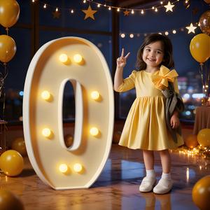 Marquee Letters 3 Feet Tall Large Light Up Letters O Happy Birthday Decorations Marry Me Engagement Party Decor Yellow Light Birthday Decorations Balloon Arch Kit Foam, Sign O