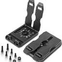 REXTECH Molle Attachments for Vests, Taser, Holsters, Mag Pouches, Backpacks, 3-inch Molle Adapter Clip for Holster (Pair with Mounting Hardware) 3'' Clip Adapter, 6 Screws and 2 Screw Nuts Included