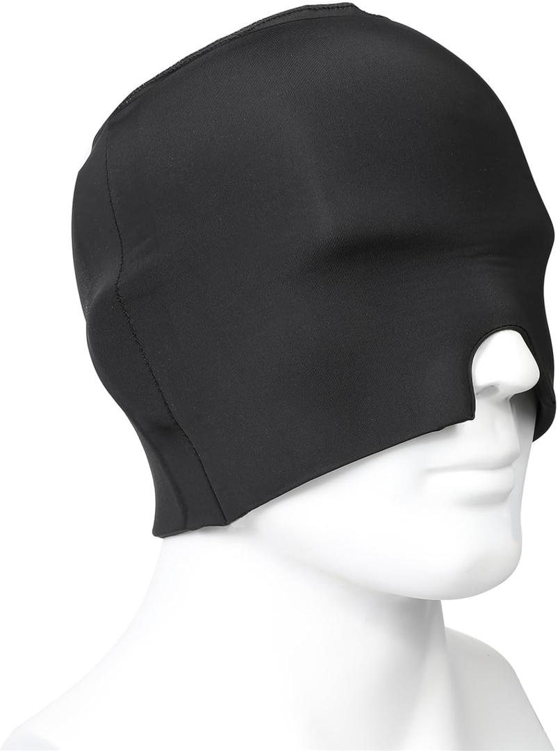 Migraine Relief Cap Ice Head Wrap Migraines Double Layer Gel Ice Hot Head Wrap 360 Extended Cooling Hangover Ice Hat for Migraine Sinus Stress Frontal Headaches