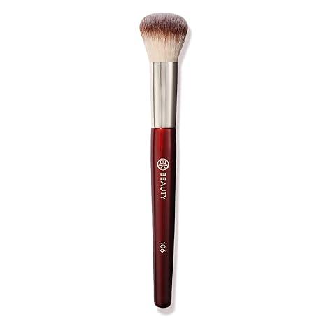 BK BEAUTY 106 ROUND FOUNDATION BRUSH – Dense Dome Shape for Liquid & Cream Foundation, Seamless StreakFree Application, MultiUse Face Makeup Tool