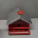 Perky-Pet 338 Squirrel-Be-Gone II Country House Bird Feeder with Weathervane, 8 lb, Red, 14W x 11.3D ins.