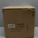 Briful Large Rustic Ceramic Vase with Distressed Finish, 8.2'' Tall Wide-Belly Decorative Flower Vases with Felt Pads, Retro Style Pottery for Home Decor, Table Centerpiece, Yellow Brown