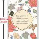 4 x Sympathy Card, Condolences Card, 8x5.3 Inches, Double-Sided, Thick Card Stock with Premium Envelope (BT-101)