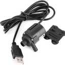 USB Micro Brushless Ultra-Quiet Mini Submersible Micro Water Cooling Pump for Fountain Aquarium Circulating DC4V-6V 0.6-1.8W 150L/H