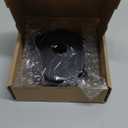 2Pcs Speaker Drum Paper, Paper Speaker Subwoofer Cones 1 Inch Inner Diameter with Rubber Surround for 5 Inch Speakers, Black