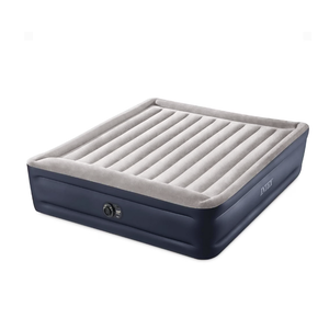 Intex Dura Beam Plus Deluxe Air Mattress Bed with Built In Pump, Twin-Sized Bed