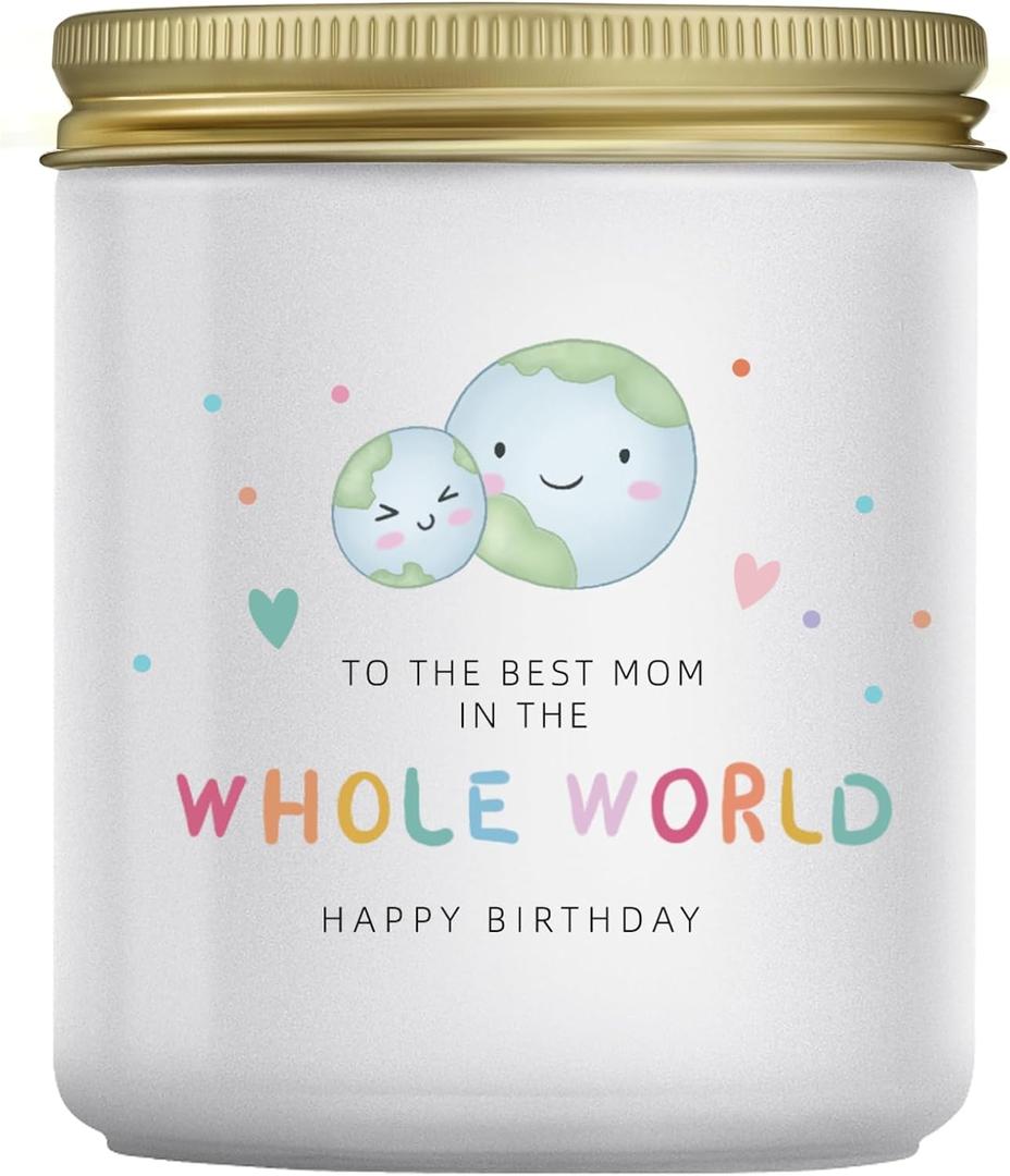 Lacrima Mom Birthday Gifts from Daughter Son, Lavender Candle Gift