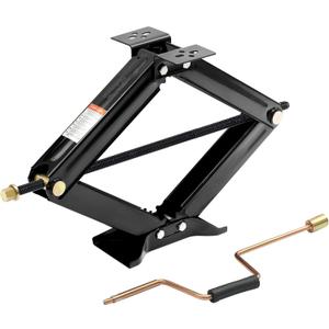 RV Scissor Jack Stabilizer 6500lb Heavy Duty 24" RV Trailer Stabilizer Leveling Scissor Jack for Trailer Camper with Crank Handle - 1Pack