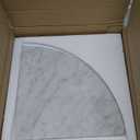 9 Inch Marble Corner Shower Shelf for Shower Room, Both Side Honed Finish, Bathroom Wall Mounted