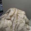 Touchat 1000GSM Faux Fur Throw Blanket, Super Thick Warm Cozy Heavy Blankets for Couch Bed Sofa, Plush Fuzzy Elegant Winter Reversible Mink Blanket for Living Room Bedroom 50''x60'', WhiteBrown