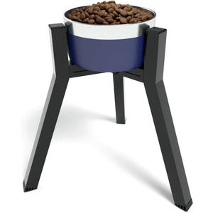 Elevated Dog Bowls for Large and Extra Large Dogs, Adjustable Width Dog Bowl Stand for 7-10.6" Wide Bowls, Food and Water Feeder, 13.7 in Tall Single Holder (Bowl Not Included)