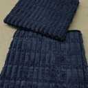 Foxdecor Couch Arm Covers Sofa Armrest Covers, Arm Chair Covers Set of 2, Non-Slip Arm Rest Cover for Sofa, Armchair Slipcovers Couch Protector (Dark Blue 18x28 inch)