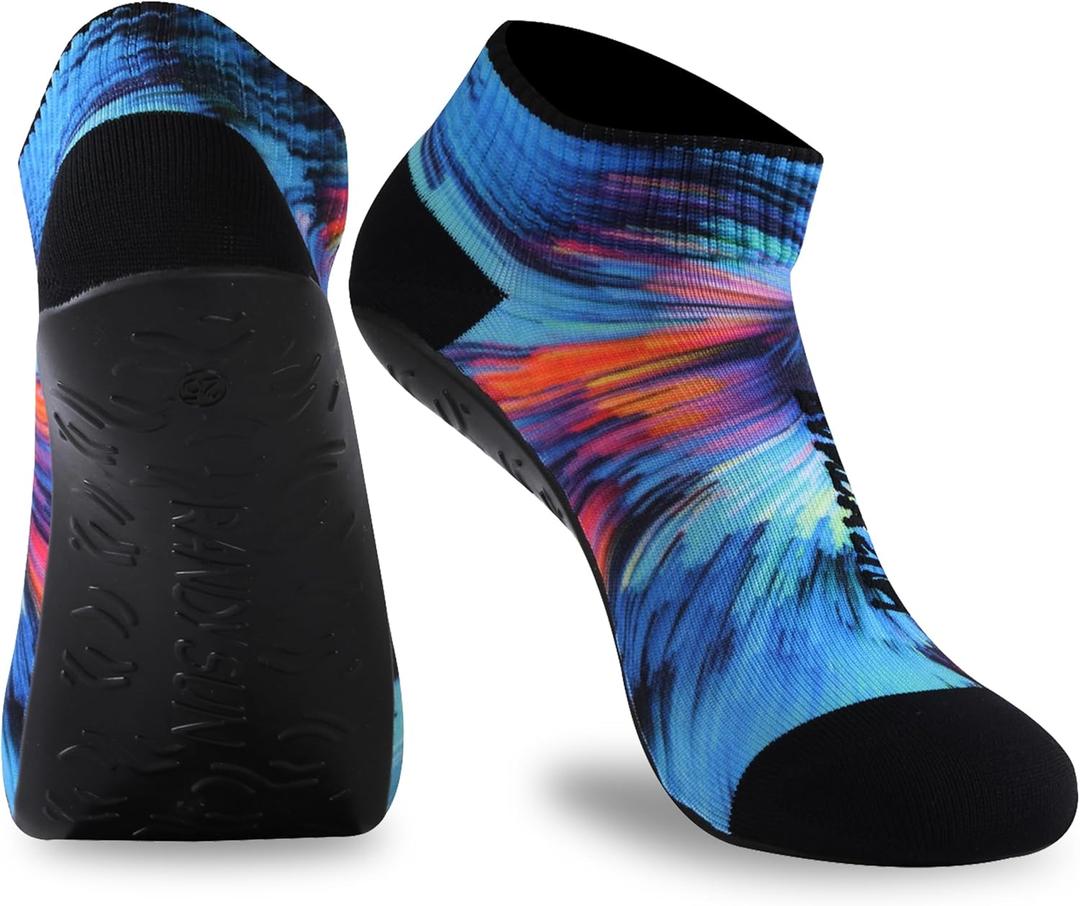 RANDY SUN Unisex Quick-Dry Sand Not Waterproof Barefoot Socks, Breathable Non Slip Beach Pool Shoes for Surf Swim Yoga Protect Against Sunburn (1 Pair Blue Printed Low Cut Size 31) RANDY SUN Unisex Quick-Dry Sand Not Waterproof Barefoot Socks, Breathable Non Slip Beach Pool Shoes for Surf Swim Yoga Protect Against Sunburn (1 Pair Blue Printed Low Cut Size 31)
