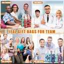 Sweetude 36 Pcs Team Appreciation Nonwoven Gift Bags with Handle Bulk 10" x 8" x 4" Reusable Tote Wrapping Bags for Coworker Team Employee Staff Party Supplies Decor