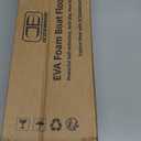 OCEANBROAD EVA Foam Boat Flooring with 3M Adhesive Backing Marine Self-Adhesive Decking 96''x45.6''/36''/28.8''/16.8'', 48''x16.8'' Faux Teak Sheet for Jon Boats Swim Platform Helm Pad RV Floor (Gray with Black Seam Lines)