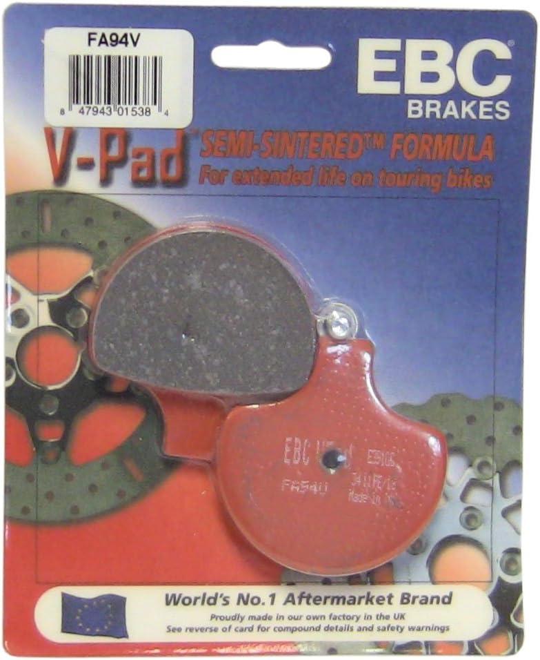 EBC Brakes FA94V Semi Sintered Disc Brake Pad, Black, One-Size