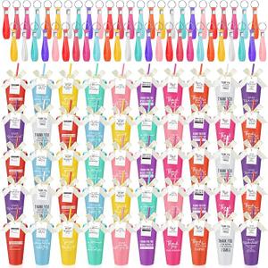 Tioncy 50 Sets Employee Appreciation Cups 24oz Plastic Thank You Tumblers with Lids Straws Keychains Cards Staff Bulk Thank You Gifts for Teacher Nurses Graduation Gifts(Classic)