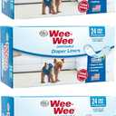(3 Pack) Four Paws Wee-Wee Dog Diaper Garment Pads, 24 Per Pack