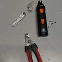 Dog Nail Grinder with 2 LED Lights Powerful 2 Speeds Super Quiet Dog Nail Trimmers with 3 Grinding Wheels Rechargeable Pet Dog Nail Clippers for Large Medium Puppy Dogs Dog Nail File Cat Nail Clipper (Black)