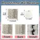 Sugoiti 24Pcs Silver Shimmer Wall, 12 * 12 inch Panels Backdrop Decoration Shiny Sequins Photo Background for Balloon Garland Arch Kit Birthday Wedding Engagement Baby Shower Party Supplies