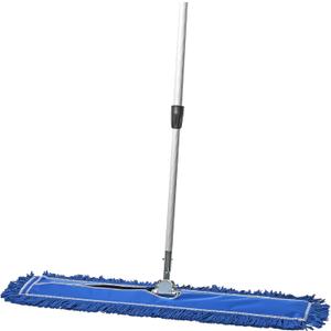 36 Inch Blue Commercial Dust Mop & Floor Sweeper with Extendable Handle – Mop for Hardwood, Tile, and Concrete Floor Cleaning