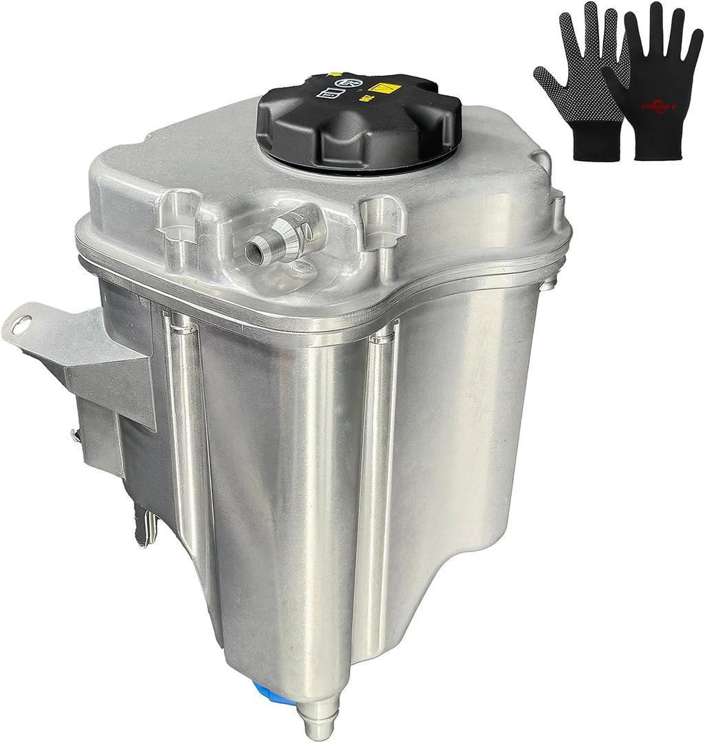 For 2007-2019 BMW X5 X6: Upgraded Aluminum Coolant Expansion Tank Reservoir Direct Fit Replacement for E70 F15 F85 E71 E72 F16 F86 | OE# 17138621092, 603-361 | Solve Coolant Leaks Permanently