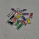 Hicarer 16 Pcs Mini Keychain Flashlight Bulk LED Keychain Light Flashlight for Outdoor Camping Hiking Emergency, Multicolor