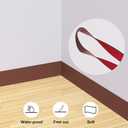 Raycity Rubber Baseboard Trim - 4 Inch x 40 Feet Vinyl Base Cove molding, Peel and Stick Baseboard Self Adhesive Wall Base Molding Trim Floor Baseboard molding Corner Rubber Moulding Trim (Bronze)