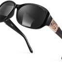 LVIOE Polarized Sunglasses for Women Trendy Wrap Around Sun Glasses with UV400 Protection