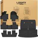 LASFIT Floor Mats&Trunk Mat&Backrest Mat for Lexus TX/TX350/TX500h/TX550h+ 2024 2025 2026, TPE All Weather Floor Liners for Lexus TX 350, 3Row&Cargo Mat for Tx Car Mats(Cargo Mat Fit with Subwoofer