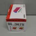 IDAODAN Electric Balloon Pump, Portable Electric Balloon Blower Machine Balloon Air Pump Dual Nozzle Rose Red 110V 600W Balloon Inflator for Party Decorations