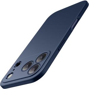 JETech Slim Fit Case for iPhone 17 Pro Max 6.9-Inch, Camera Lens Full Protection, Soft TPU Thin Protective Phone Cover with Matte Finish, Shockproof (Dark Blue)